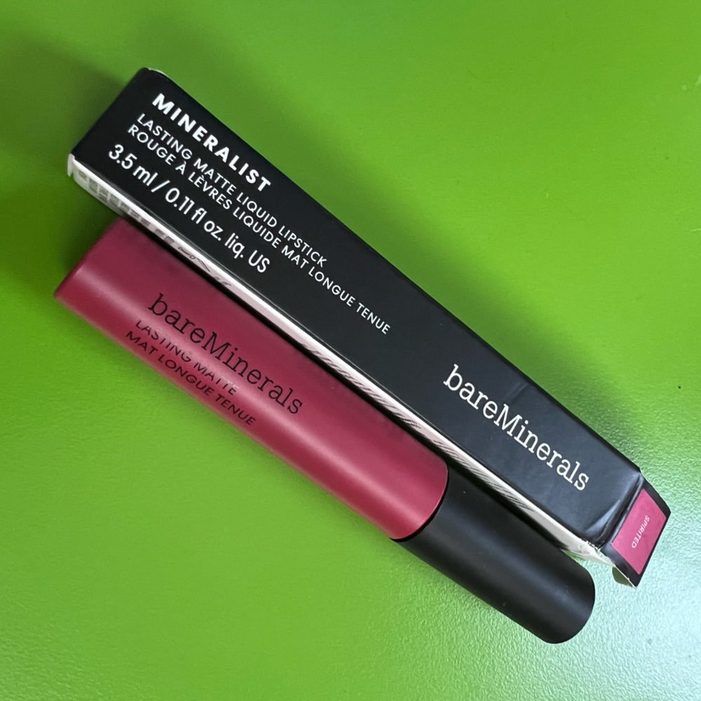 bareMinerals mineralist long wear Spirit Matte Liquid Lipstick New in box